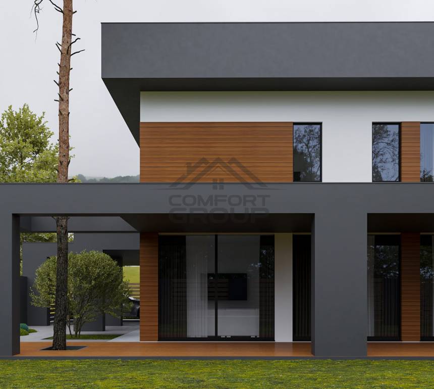Дом двухэтажный в современном минимализме 206 м2 "Monsoon"